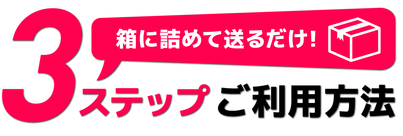 箱につめて送るだけで3ステップで簡単にアダルトDVDを処分できます